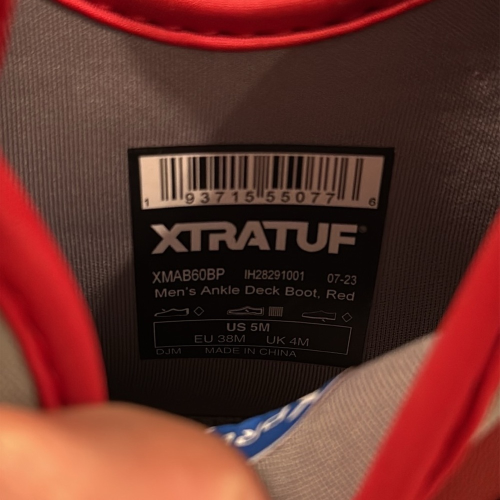 Xtratuf Tailgate Ankle Deck Boots - Alabama Crimson Tide Red/Gray - Picture 5 of 5
